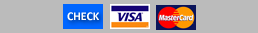 Payment types accepted: check, visa, mastercard